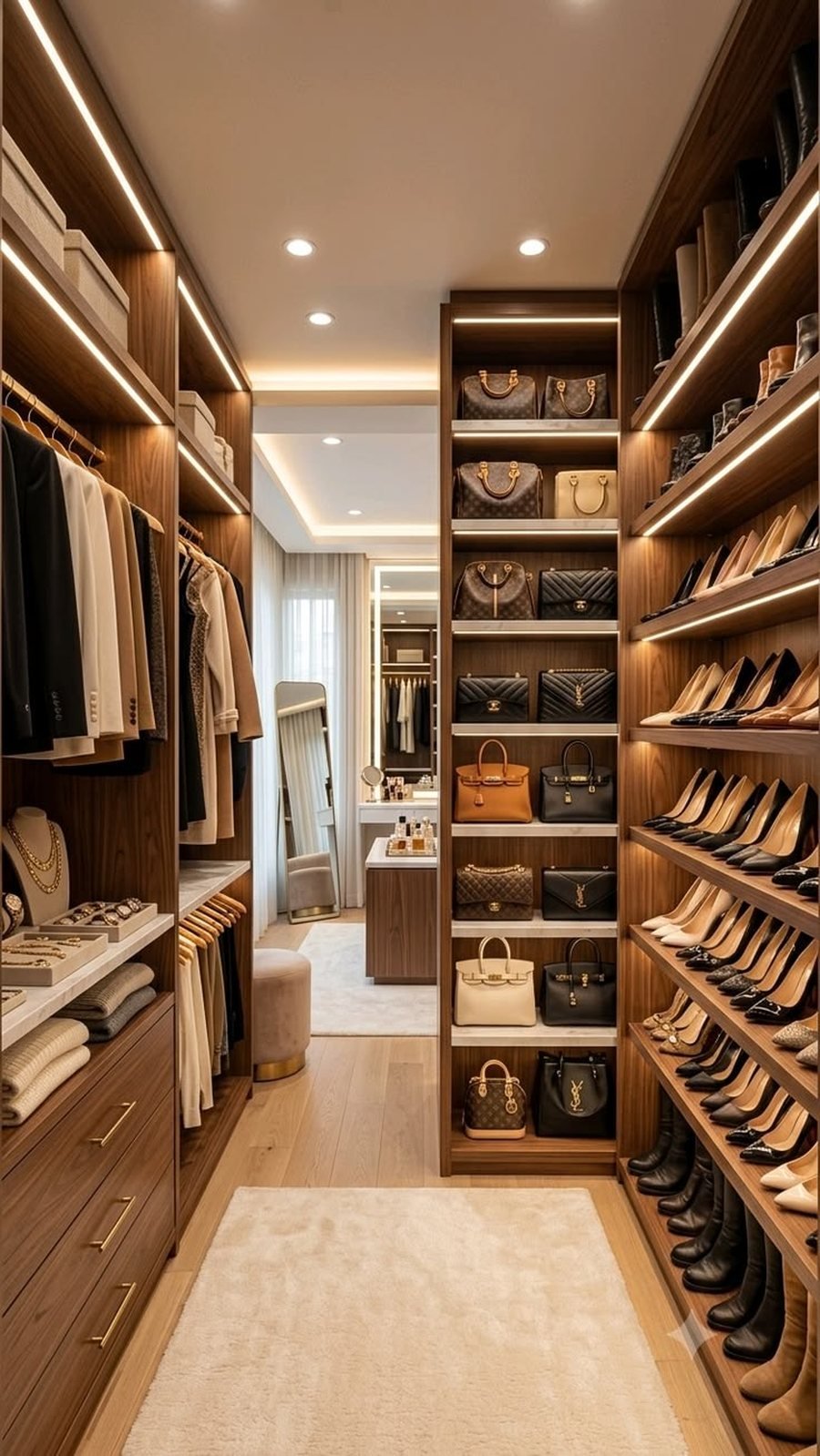 Detalhe de closet planejado — Coutinhos Planejados