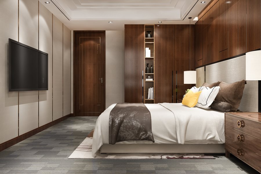 Detalhe de quarto planejado — Coutinhos Planejados